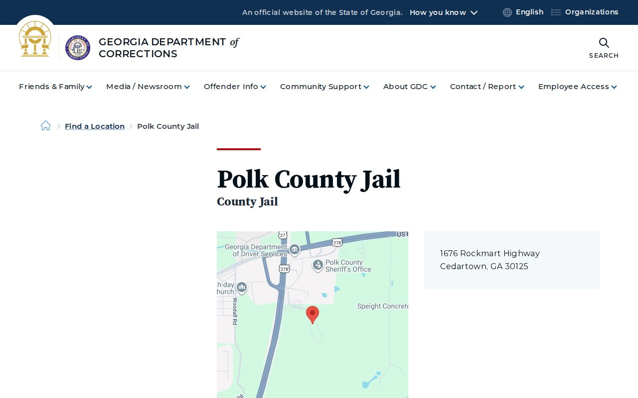 Polk County traffic warrant custody routing at the county jail